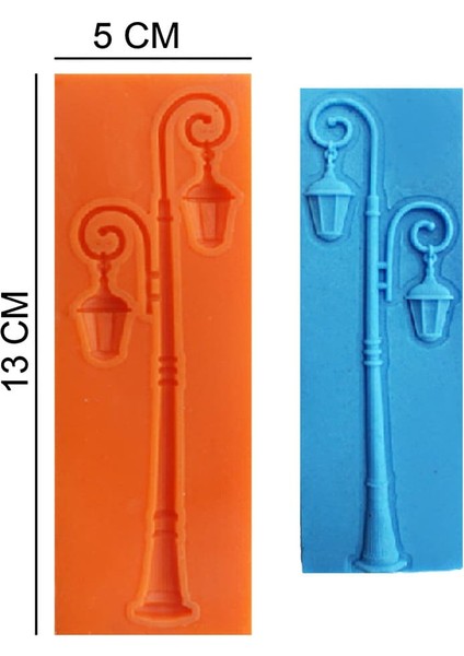 Sokak Lambası Silikon Şeker Hamuru, Sabun, Mum Kalıp