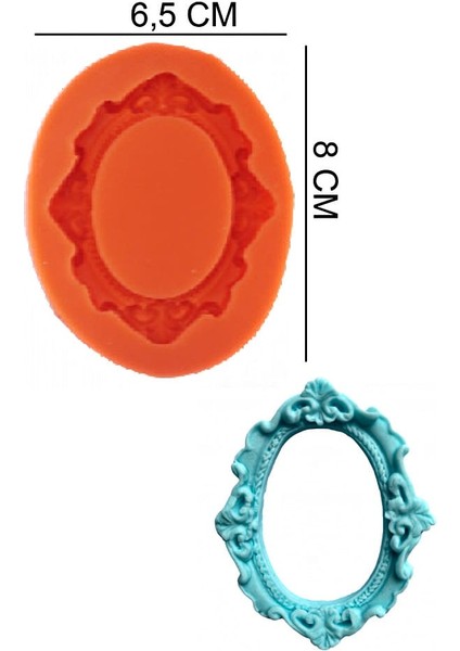 Çerçeve Silikon Şeker Hamuru, Sabun, Mum Kalıp