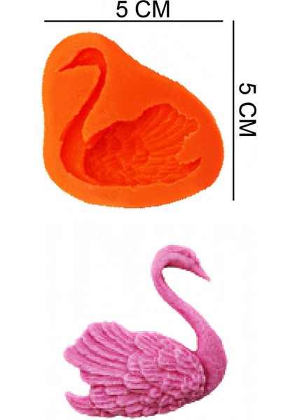 Kuğu Silikon Şeker Hamuru, Sabun, Mum Kalıp