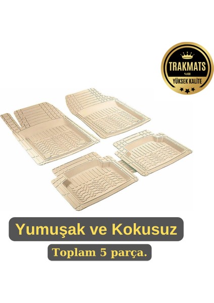 Bmw 3 Serisi E90 Sedan 2005 - 2012 Kesilebilir Pro-Mats Yumuşak Oto Paspas Bej