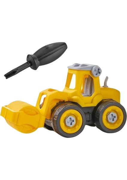Sök Tak Inşaat Araçları Oyuncak Dozer Silindir Tornavida Seti