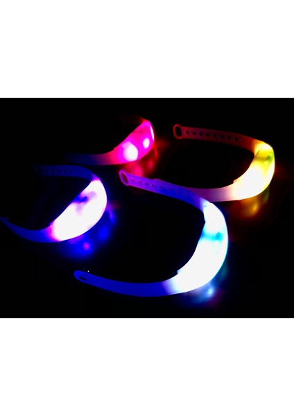 Led Işıklı Bileklik -Ayarlanabilir Kordonlu Parti, Düğün, Konser, Doğum Günü