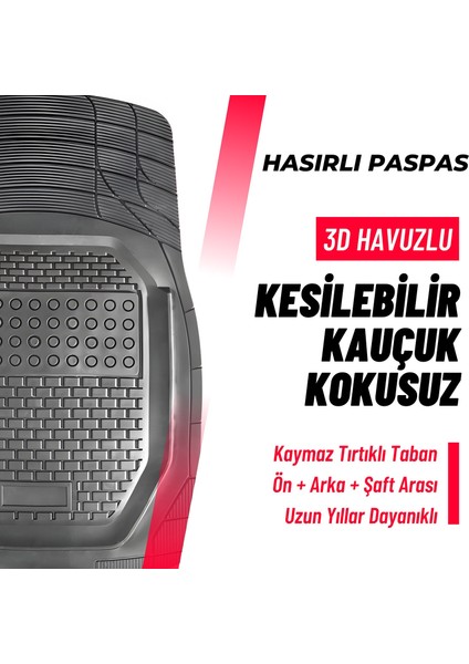 Kia Clarus Uyumlu 3D Oto Havuzlu Paspas