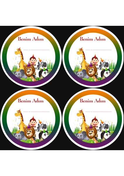 Okullar Için Yaka Kartı (6x6 cm 24 Adet)