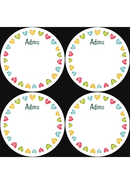 Okullar Için Yaka Kartı (6x6 cm 24 Adet)