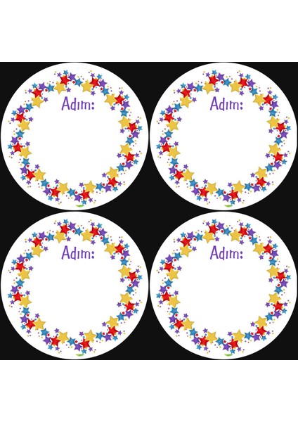 Okullar Için Yaka Kartı (6x6 cm 24 Adet)