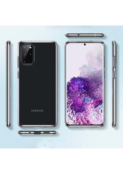 Galaxy S20 Plus Uyumlu Ezsp Süper Silikon Kapak-Renksiz