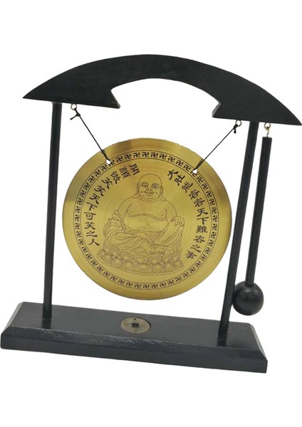 Mini Çin Gong Rüzgar Çanları Pirinç Fengshui Masaüstü Gong Dekor El I C (Yurt Dışından) fiyatları