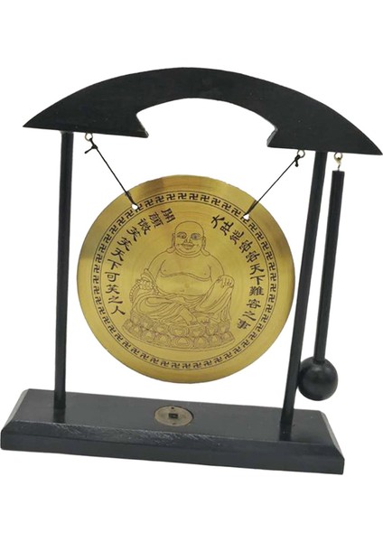 Mini Çin Gong Rüzgar Çanları Pirinç Fengshui Masaüstü Gong Dekor El I C (Yurt Dışından) indirimleri