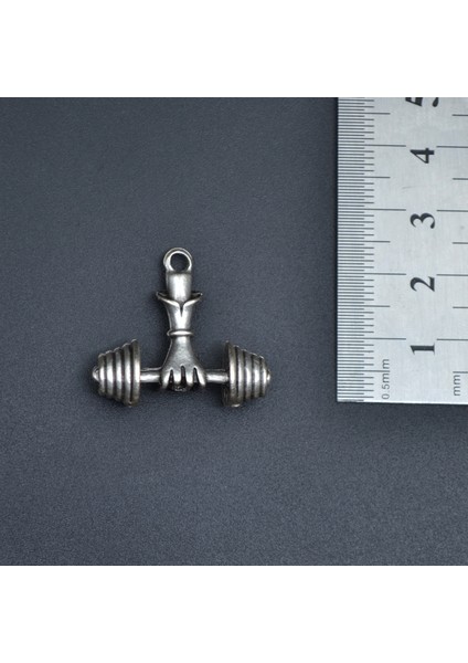3'lü Kulaklık Dambıl Sporcu Erkek Kadın Kolye Seti - Kod:1103