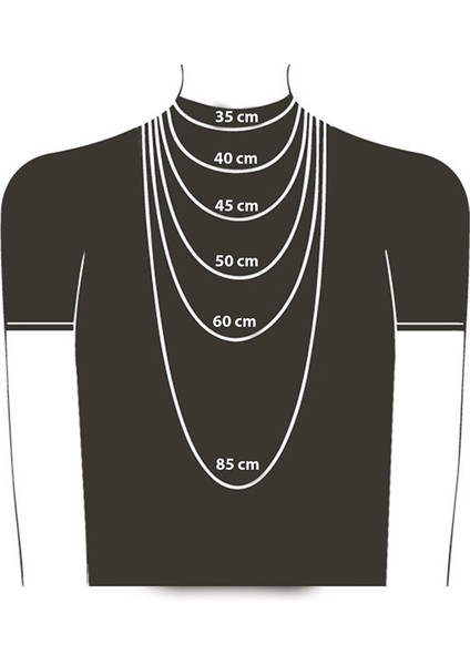 Nah El Hareketi Zincir Kolye - Gümüş Kaplama - Erkek Kadın Kolye - Kod:593
