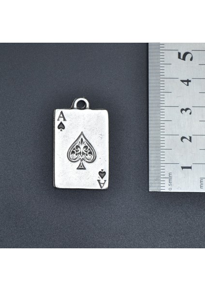 2'li Berber Makas Tarak Maça As Poker Erkek Kadın Kolye Seti - Kod:1127