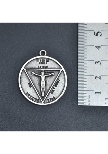 2'li Lucifer Morning Star Pentagram Wicca Erkek Kadın Kolye Seti - Kod:1129