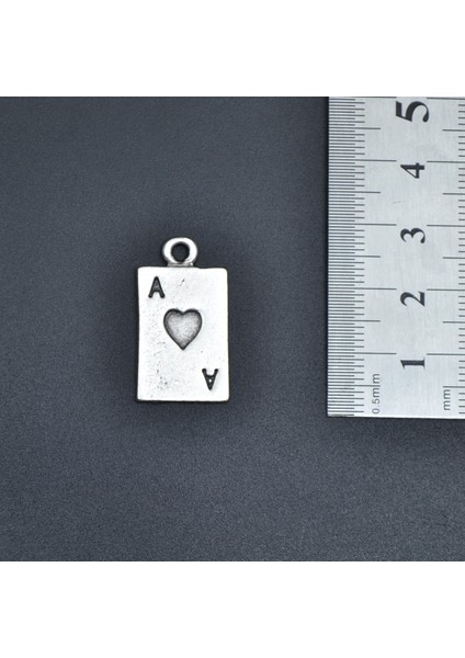 2'li Maça As İskambil - Poker Erkek Kadın Kolye Seti - Kod:617