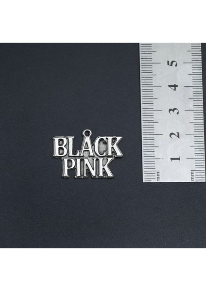 Black Pink Deri ip Kolye - Gümüş Kaplama - Kadın Erkek Kolye - No:1023