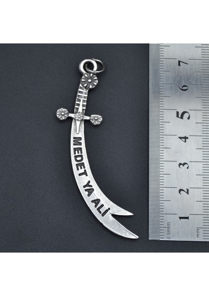 2'li Zülfikar Kılıç - Ya Ali Kılıç Erkek Kadın Kolye Seti - Kod:624 modelleri