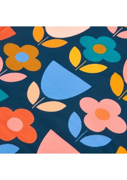 Renkli Retro Çiçek Mutfak Önlüğü - 65X75 cm modelleri