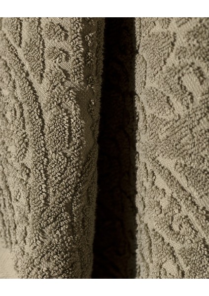 Bernay Pamuk Banyo Havlusu - Haki - 70X150 cm