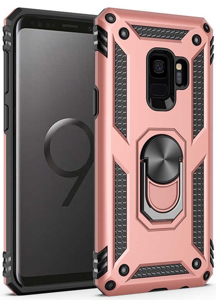 Galaxy S9 Uyumlu Ezsp Vega Kapak-Rose Gold