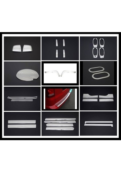 Doblo Iı Panelvan 2010 > Modeller Için Uyumlu Krom Aksesuar Set (Findit)