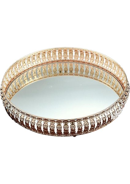 Dekoratif Tepsi, Mücevher Örü Için Altın I Tepsi 26CM (Yurt Dışından)