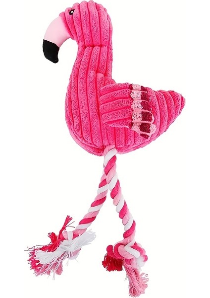 Küçük ve Orta Boy Köpekler Için Dayanıklı ve Interaktif Flamingo Peluş Oyuncak - Sonsuz Eğlence Için Düğümler ve Squeakers (Yurt Dışından)