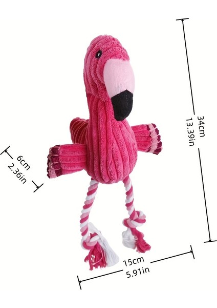 Küçük ve Orta Boy Köpekler Için Dayanıklı ve Interaktif Flamingo Peluş Oyuncak - Sonsuz Eğlence Için Düğümler ve Squeakers (Yurt Dışından) fiyatları