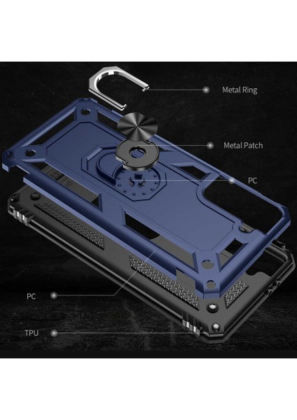 Galaxy S21 Plus Uyumlu Ezsp Vega Kapak-Siyah