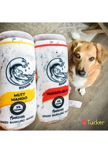 Pup Pençe Köpek Oyuncakları - Squeaker'lı Komik Sevimli Peluş Köpek Oyuncakları - Parodi Köpek Oyuncak (2'li Paket)（pembe，sarı） (Yurt Dışından)