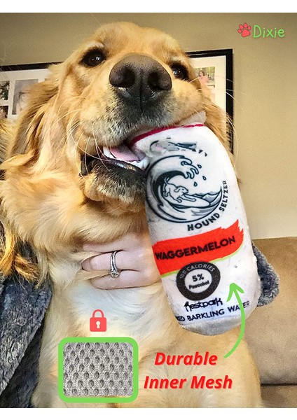 Pup Pençe Köpek Oyuncakları - Squeaker'lı Komik Sevimli Peluş Köpek Oyuncakları - Parodi Köpek Oyuncak (2'li Paket)（pembe，sarı） (Yurt Dışından)