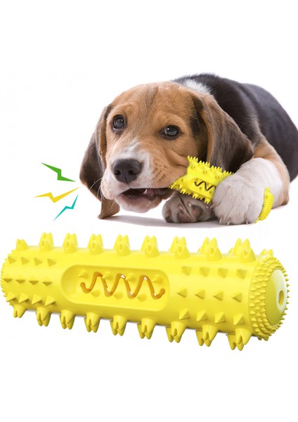 Agresif Çiğneme Makineleri Için Köpek Çiğneme Oyuncakları, Köpek Diş Fırçası Bakım Temizleme Çubuğu, Küçük Orta Köpek Için Köpek Diş Fırçası Çiğneme Oyuncağı (Sarı) (Yurt Dışından)