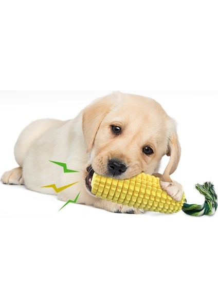 Diş Temizleme ve Oyun Için Interaktif Köpek Çiğneme Oyuncakları - Gıcırtılı ve Gıcırtılı Olmayan Mısır Şekilli Köpek Diş Fırçası Oyuncakları (Yurt Dışından) modelleri