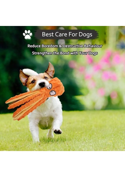 Köpek Oyuncağı, Buruşuk Kağıtlı, Içi Boş Ahtapot Köpek Çiğneme Oyuncağı, Orta ve Büyük Köpekler Için Uygun (Sarı) (Yurt Dışından)