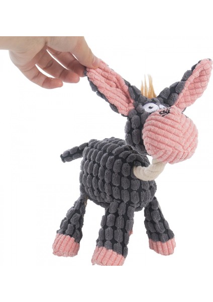 Taşlama Dişleri ile Köpekler Için Pet Köpek Oyuncakları Peluş Squeaker Cızırtılı Yumuşak Hayvan Interaktif Yardım Iyi Davranışsal Temizlik Dişleri (Eşek) (Yurt Dışından) fiyatları