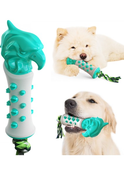 Interaktif Köpek Çiğneme Oyuncakları Şahin Asası Molar Oyuncak Halat Isırmaya Dayanıklı Köpek Yavrusu Diş Çıkarma Açık Hava Eğitimi Mavi (Yurt Dışından)