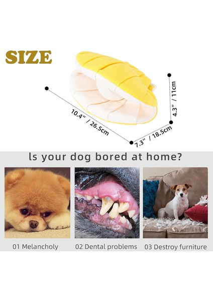 Köpek Snuffle Mat Peluş Ped, Köpek Çiğneme Koklama Cızırtılı Oyuncak, Doğal Yiyecek Arama Becerilerini Teşvik Eden Evcil Hayvan Iq Eğitim Matı, Rahatlatmak Için Interaktif Aktivite (Yurt Dışından) indirimleri