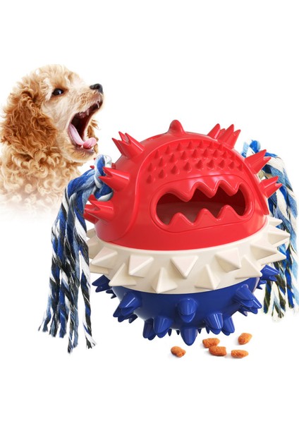 Köpek Çiğneme Oyuncağı, Çok Fonksiyonlu Evcil Hayvan Oyuncak Molar Cower Oyuncaklar, Köpekler Için Diş Temizleme Lastik Top Oyuncakköpek Çiğneme Oyuncağı (Mavi) (Yurt Dışından)