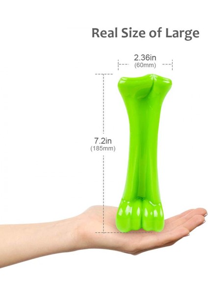 Agresif Çiğneme Makineleri Için Köpek Oyuncakları, Yavru Köpekler Için Yıkılmaz Pet Çiğneme Oyuncakları Kemik, L (7,2 * 1,9 * 2,1 Inç) (Yurt Dışından)
