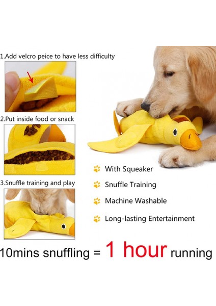 Köpek Tedavisi Dağıtım Ördek Köpek Oyuncak Squeak Köpek Bulmaca Oyuncak Küçük Orta Büyük Köpekler Için Dayanıklı Peluş Çiğneme Oyuncakları Eğitim Oynama (Yurt Dışından)