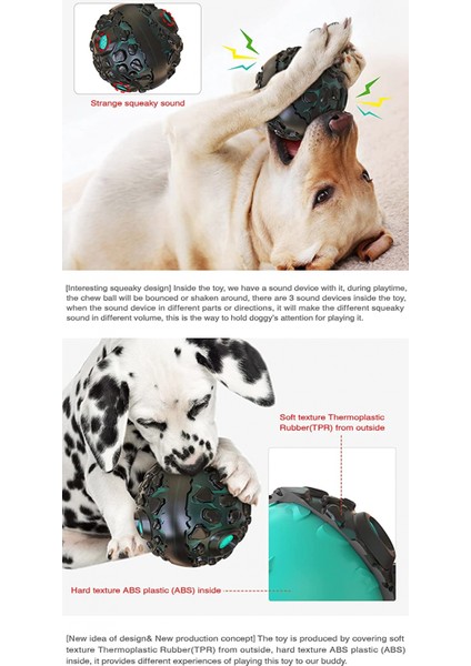 Göktaşı Şekli Köpek Pet Molar Temizleme Topu Oyuncak Interaktif Siyah Destekli Husky Alaskan Golden Retriever Labrador Bulldog (Mavi) (Yurt Dışından) fırsatları