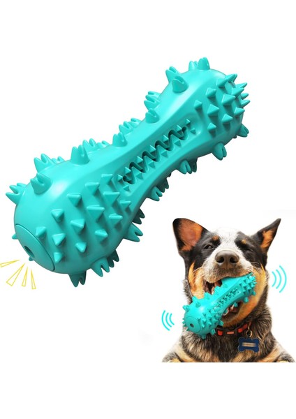 Agresif Çiğneme Makineleri Için Köpek Gıcırtılı Diş Fırçası Çiğneme Oyuncak, Küçük Orta Köpekler Için Köpek Diş Temizleme Cızırtılı Çubuk, Mavi (Yurt Dışından)
