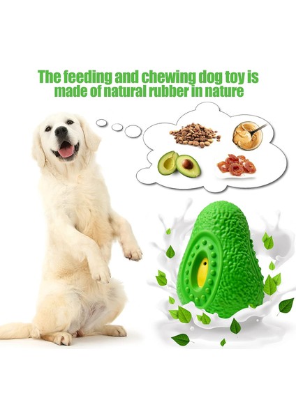 Köpek Oyuncakları Orta ve Büyük Köpekler Için Sert Doğal Kauçuk Köpek Diş Çıkarma Oyuncak Tedavisi, Avokado (Yurt Dışından) fiyatları