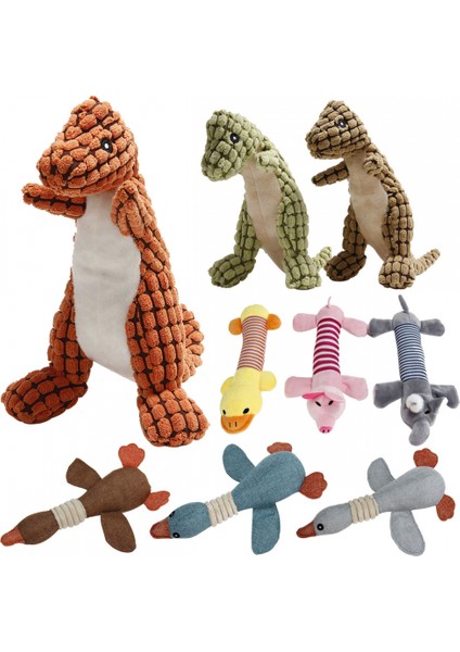 (5 Paket) Evcil Hayvan Malzemeleri Evcil Köpek Oyuncakları Peluş Dinozor Köpek Oyuncakları Çok Iyi Dört Bacaklı Uzun Hayvanlar (Sarı Beş Köşeli Yıldız) (Yurt Dışından)