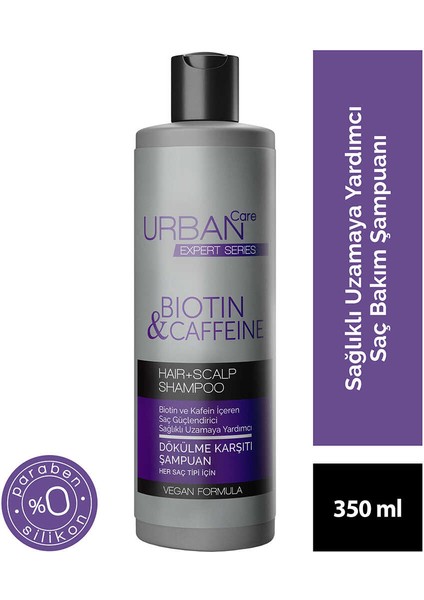 Expert Biotin Ve Kafein Şampuan 350 Ml X 4 -Hızlı Uzamaya -Vegan