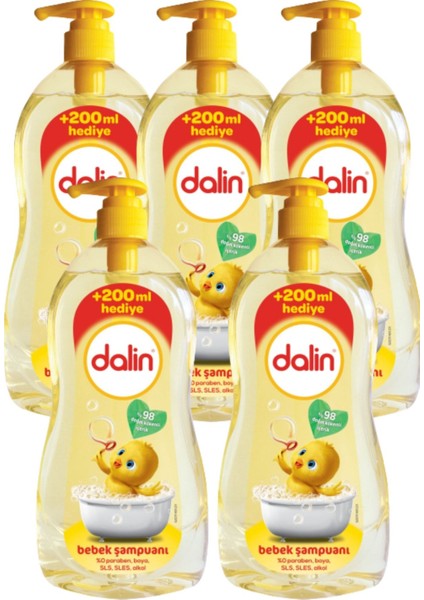 Şampuan 5 Adet 900 ml 700+200 ml
