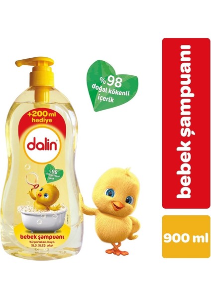 Şampuan 5 Adet 900 ml 700+200 ml
