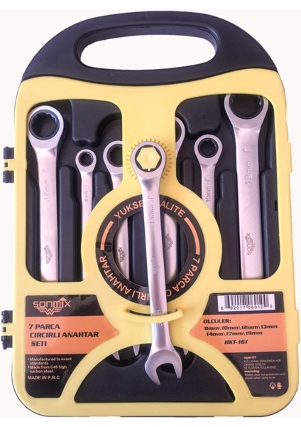 7 Parça Cırcırlı Anahtar Seti
