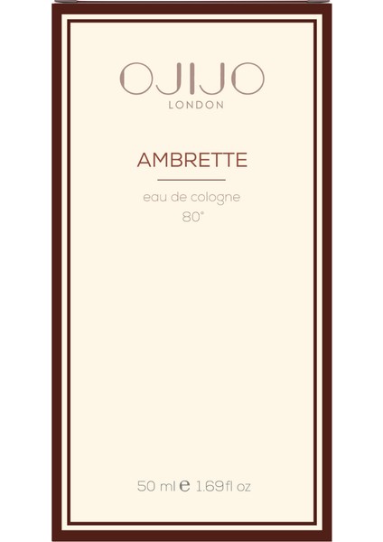 Ambrette Kolonya 50 ml - 80° Eau De Cologne