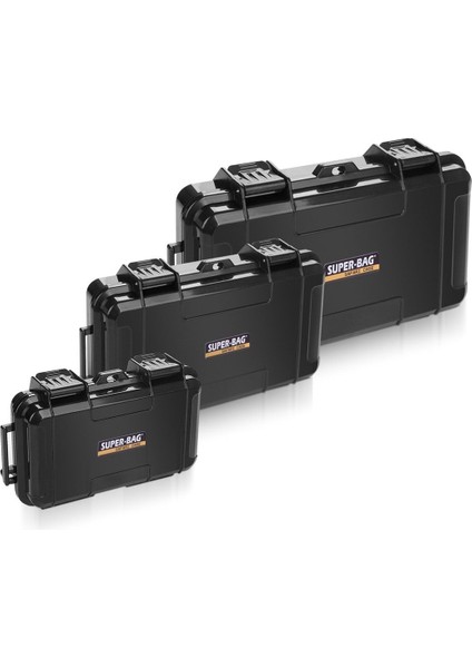 3 Adet Orta Suya Da Lı Siyah Saklama Kutusu Süngersiz - SF-1690B-3 fırsatları