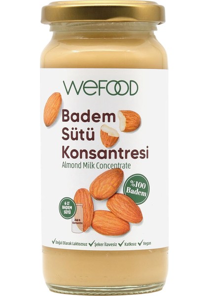 Badem Sütü Konsantresi (%100 Badem) 240 gr 2'li 8683347030712